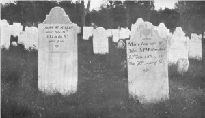 Graves of John McMillan and Mary Arnott