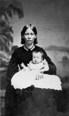 Margaret Jane (Small) Orr holding Lilly