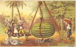 Cuban Queen Watermelon - Rice Seeds Advertising Card