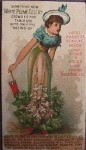 Celery Lady - Rice Seeds Advertising Card