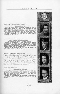 Genealogy Using Yearbooks - Senior Page from the Warbler, Walpole, New Hampshire, 1931